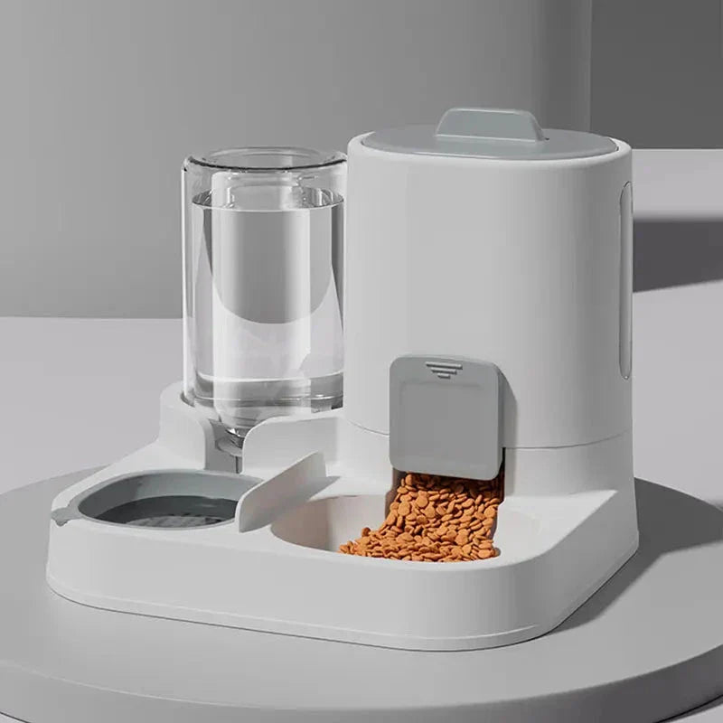 1-Pack Automatic Cat Water Dispenser & Feeder – Large Capacity Spill-Proof