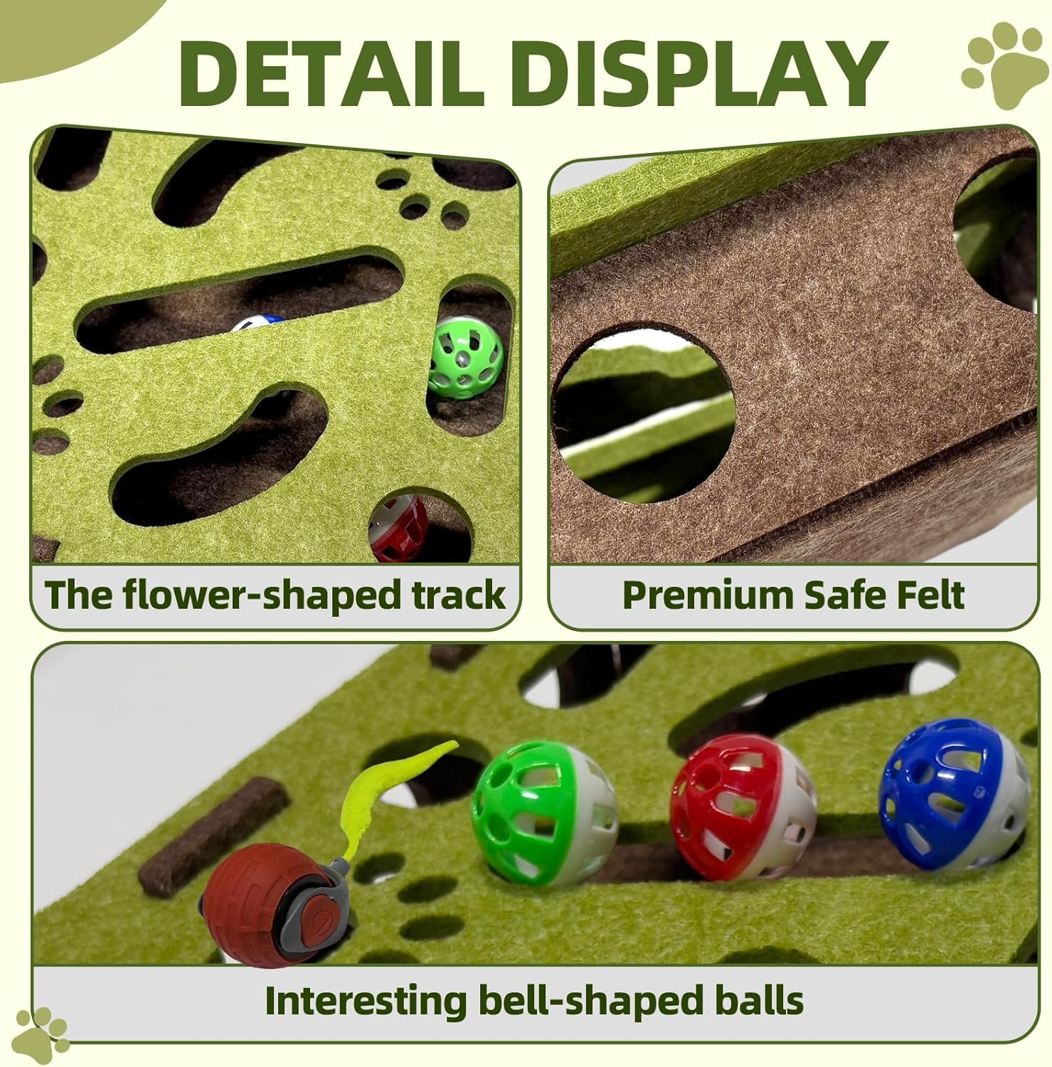 Cat Puzzle Toy with Ball