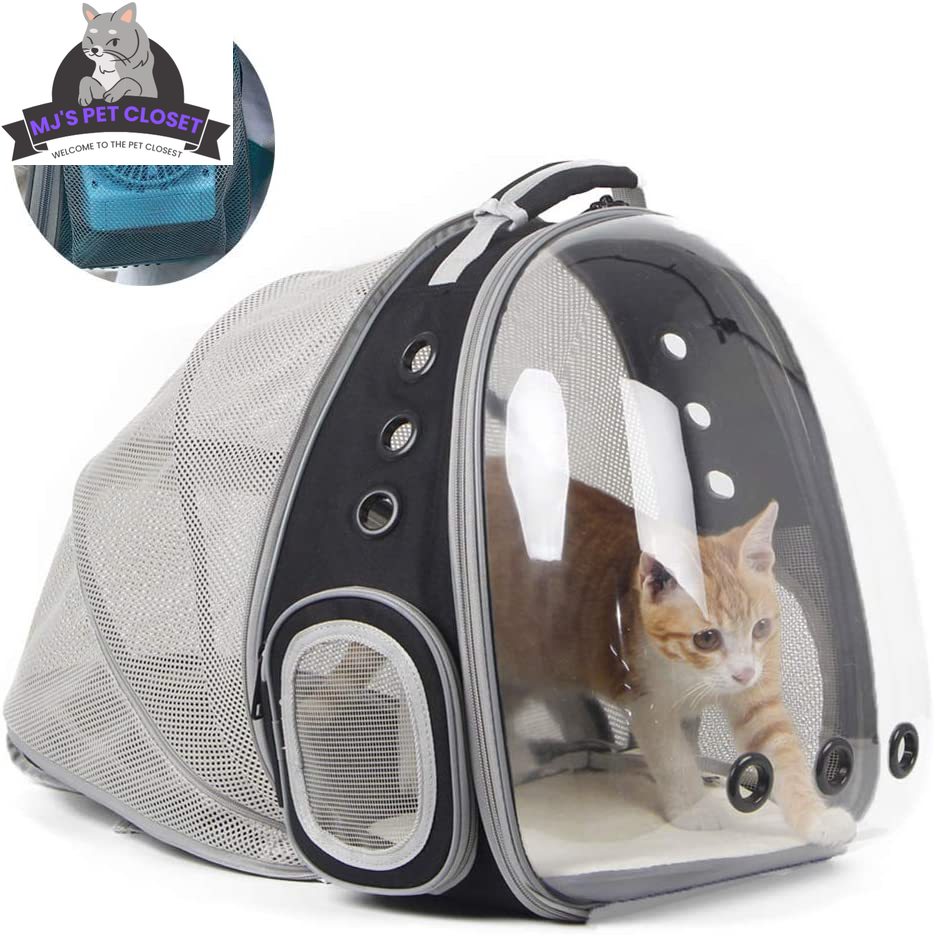 Cat Bubble Backpack with Fan